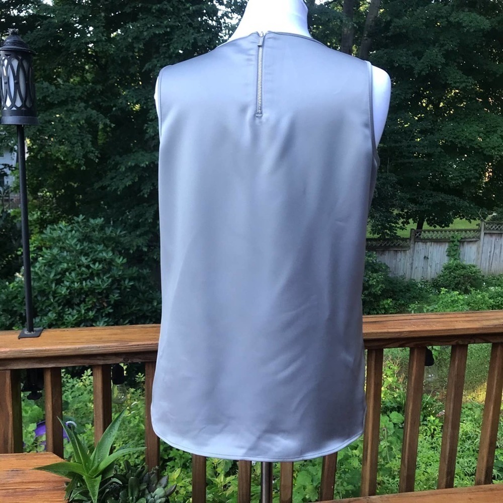 Calvin Klein pewter/silver Sleeveless Blouse - M - Picture 5 of 12